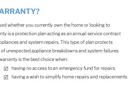 home warranty boundary